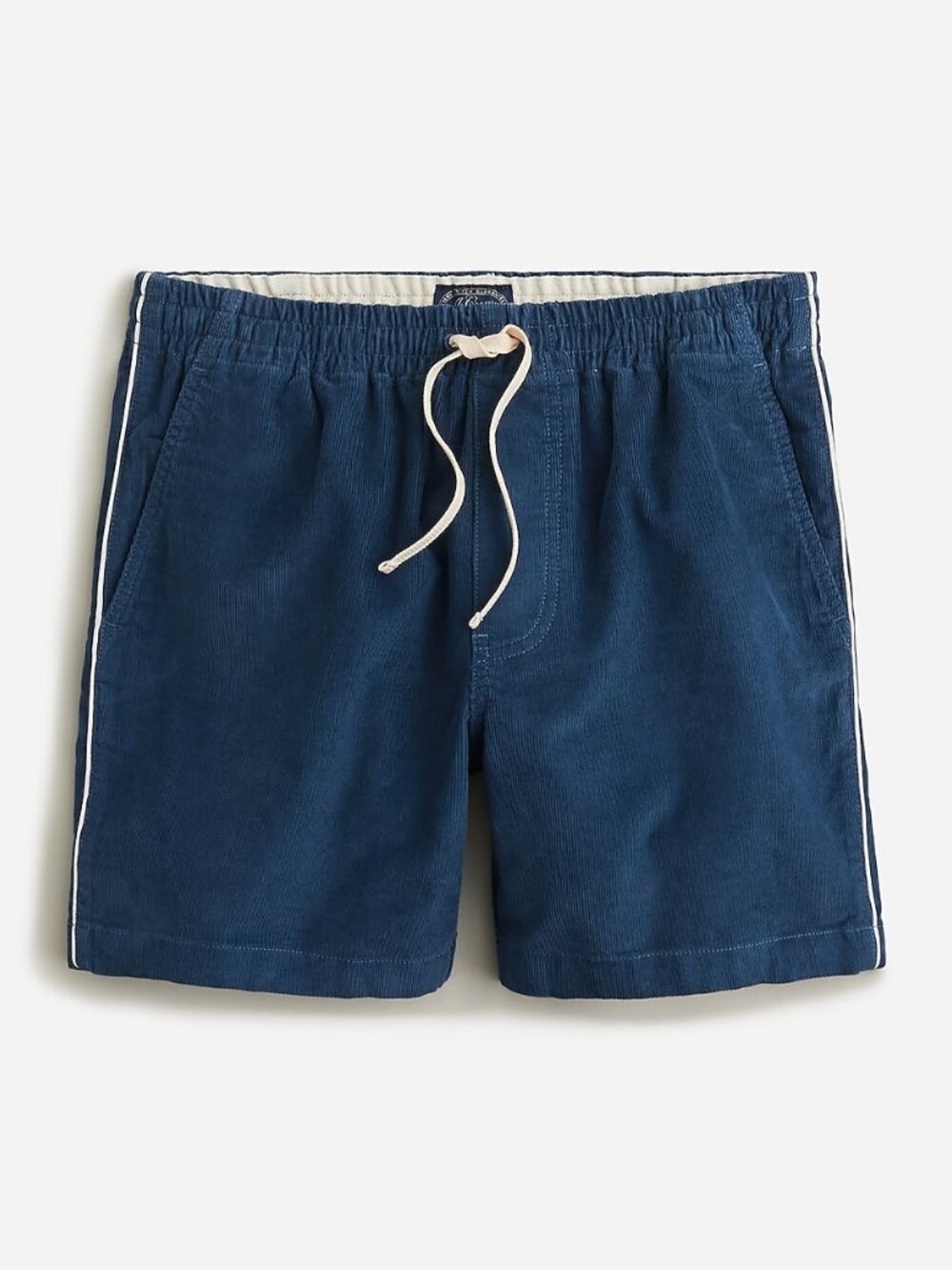 J.Crew 6" corduroy dock short with piping, Blue, Large